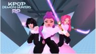 Official cover for the Train Map for Kpop Demon Hunters RP (Image via Roblox)